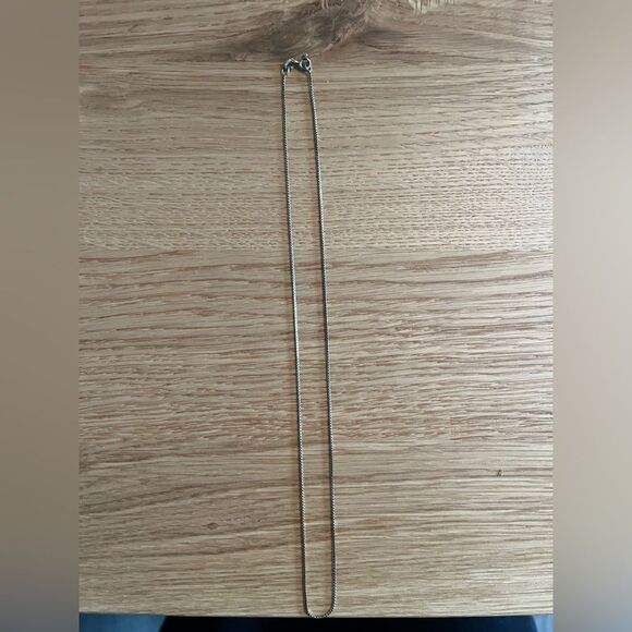 925 Italy sterling silver 18” box Chain Necklace - Picture 2 of 3